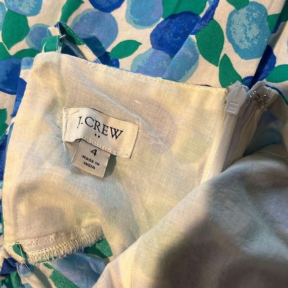 J.Crew Blue and Green Floral Women's Top - Picture 5 of 5